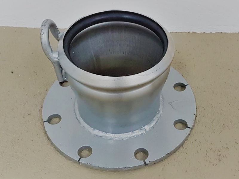 Adaptador Flange 6 x FJS 6 inox 